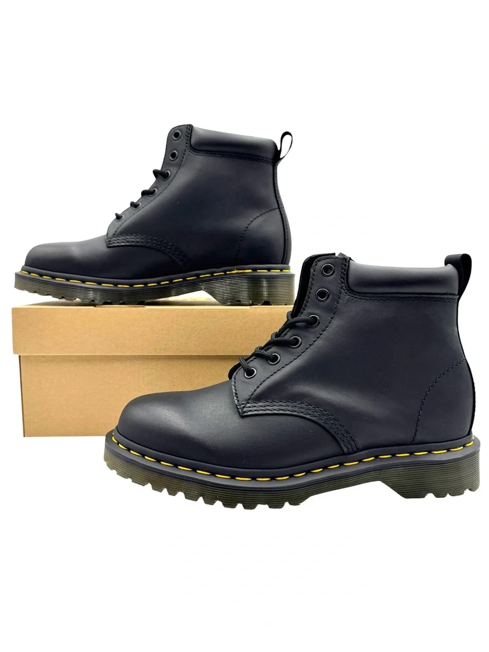 Dr. Martens 939 Ben Boot Black Leather Combat Hiker Boot Unisex US M7 / W8